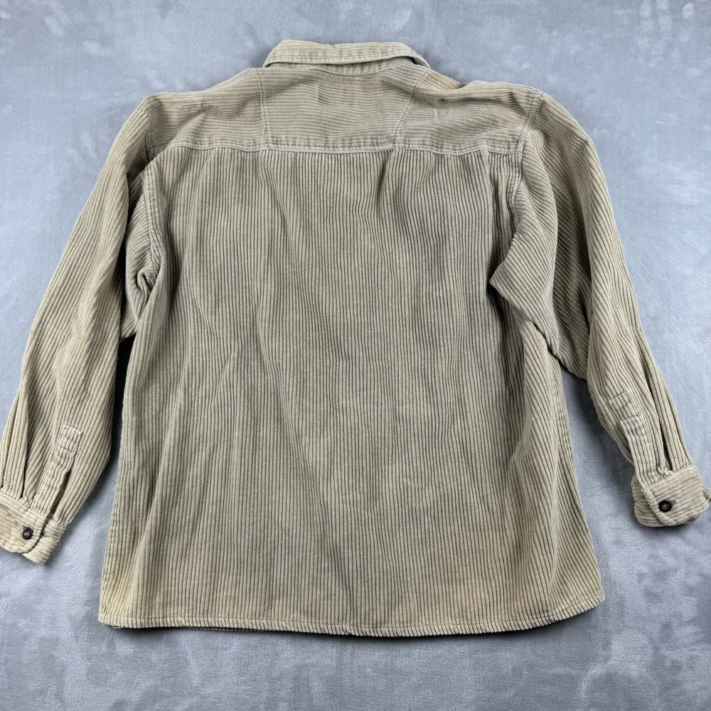 VINTAGE Y2K ZERO TOLERANCE Men's‎ Corduroy Long Sleeve Full Zip Shacket Size XL